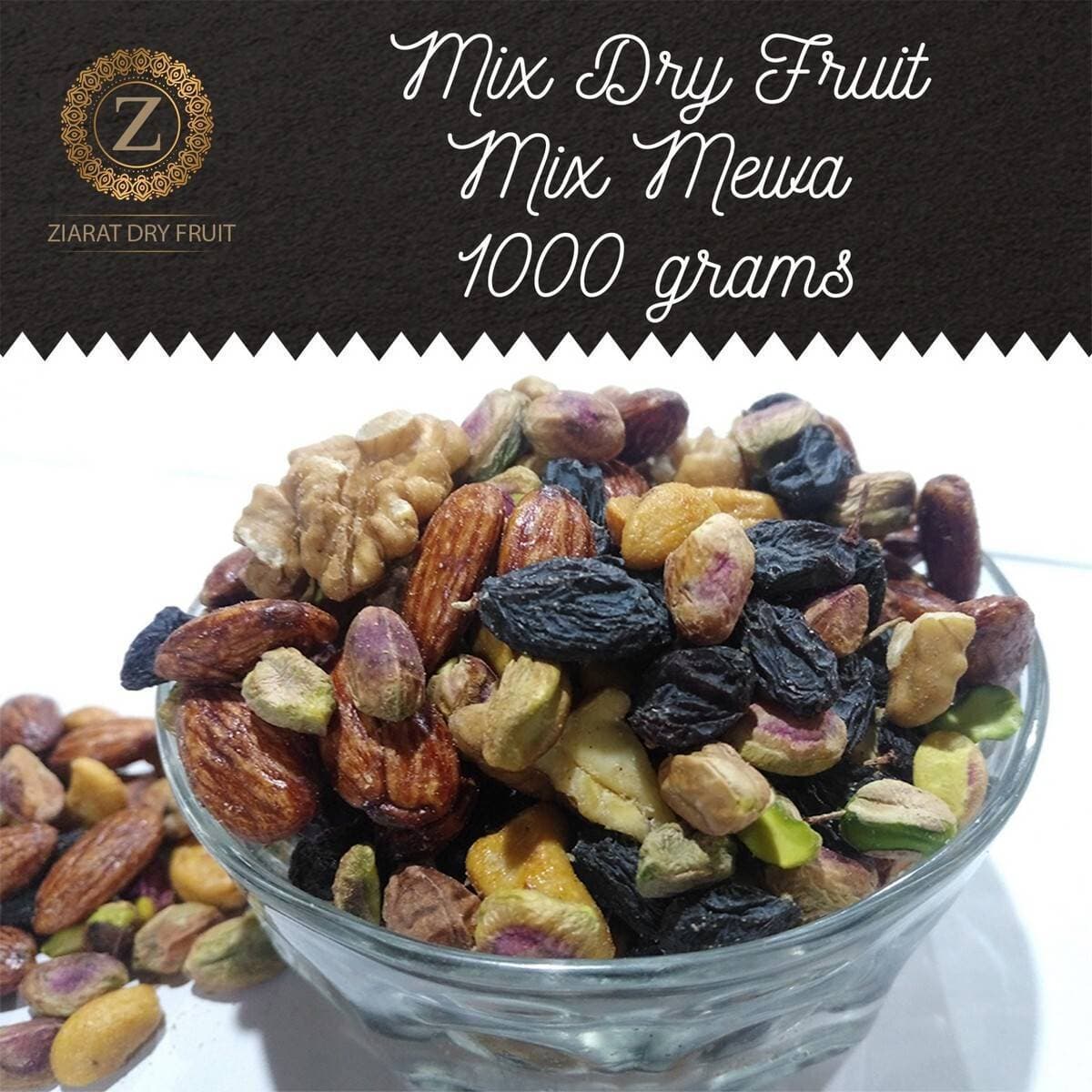 Fresh Mix Dry Fruits - Pack of 1KG Mix Mewa