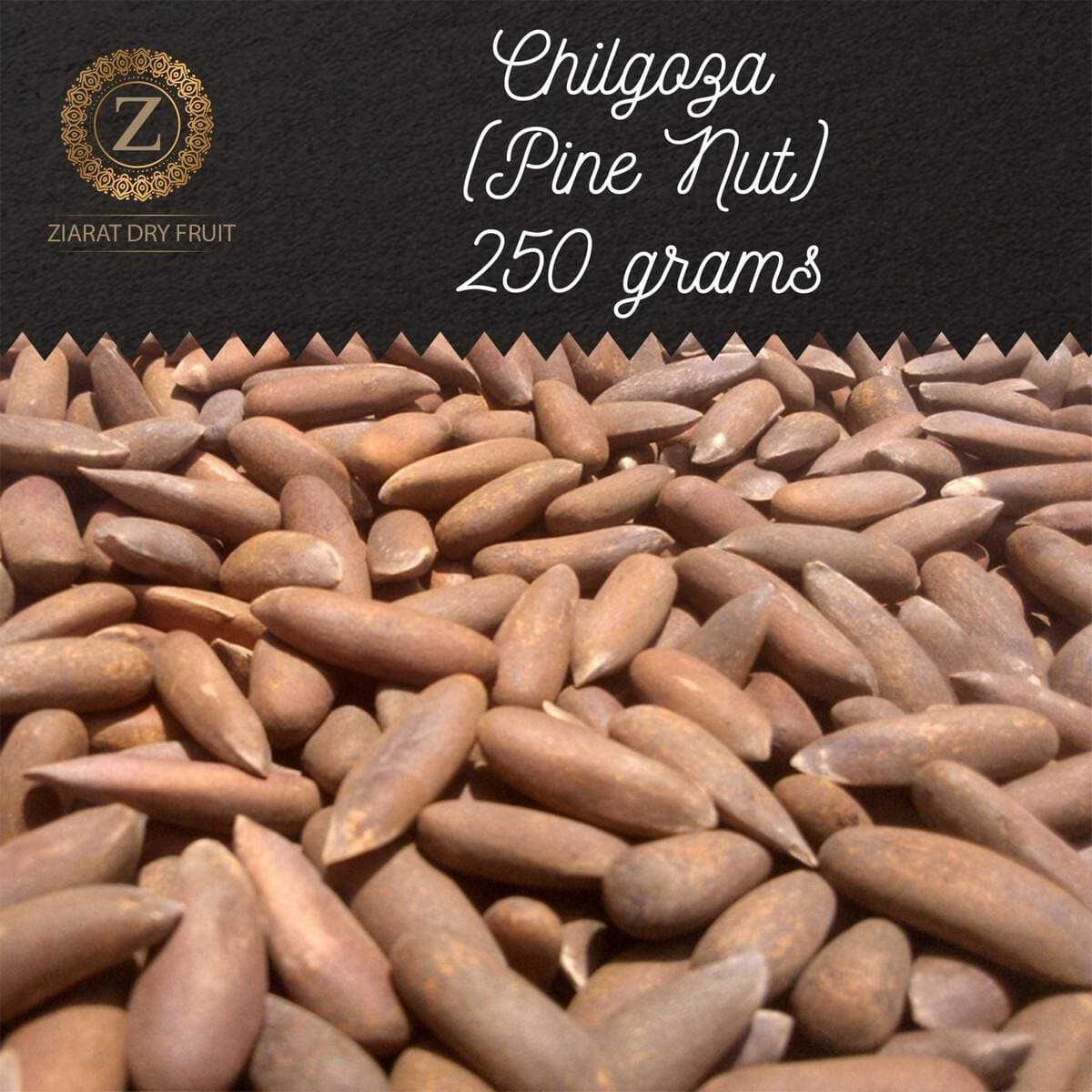 Fresh Pine Nut Dry Fruits - Pack of 250 Grams Chilgoza