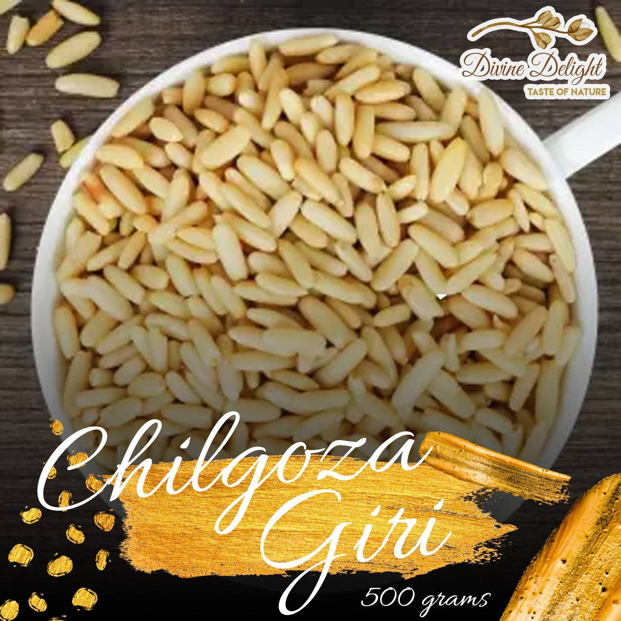 Fresh Pine Nut Dry Fruit - Pack of 500 Grams Chilgoza