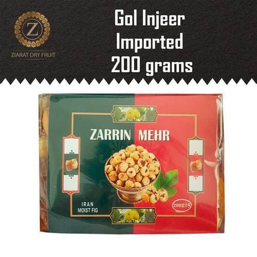 Fresh Zarrin Mehr Gol Injeer - Pack of 200 Grams Fig