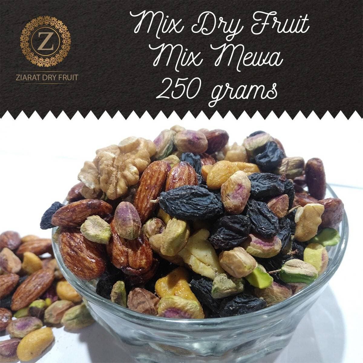 Fresh Mix Dry Fruit - Pack of 250 Grams Mix Mewa