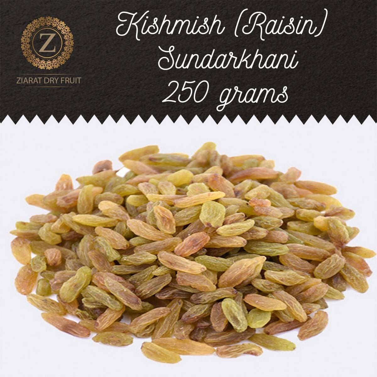 Fresh Raisin Sundarkhani -  Pack 250 Grams Kishmish