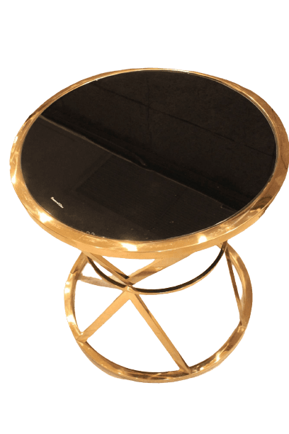 Esca Side Table Black Top - 1 Piece