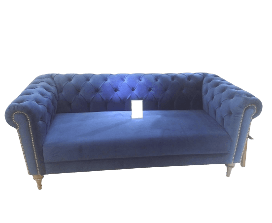 Chesterfield 2.5 Seat Blue Sofa - 1 Piece