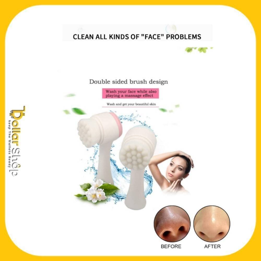2 In 1 Double Sided Facial Cleansing Brush & Massager For Women