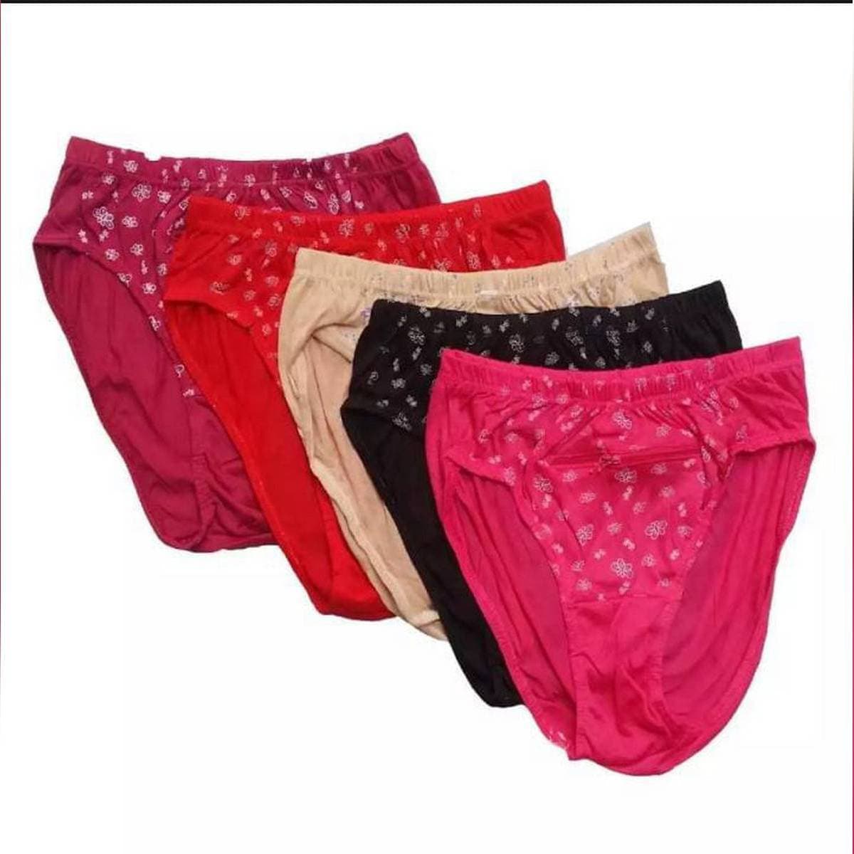 Pack Of 10 Printed Summer Cotton Panties For Girls