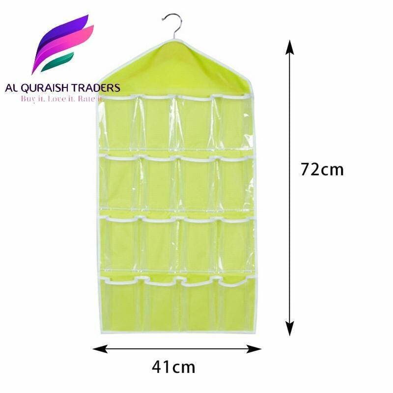 16 Pockets Multi Purpose Sorting Storage Bag Door Wall Hanging Closet Organizer