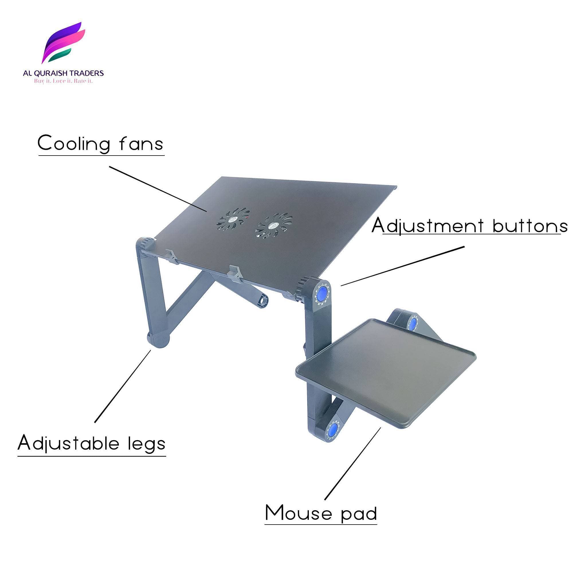 Foldable E-Laptop Table for All Laptop Designs