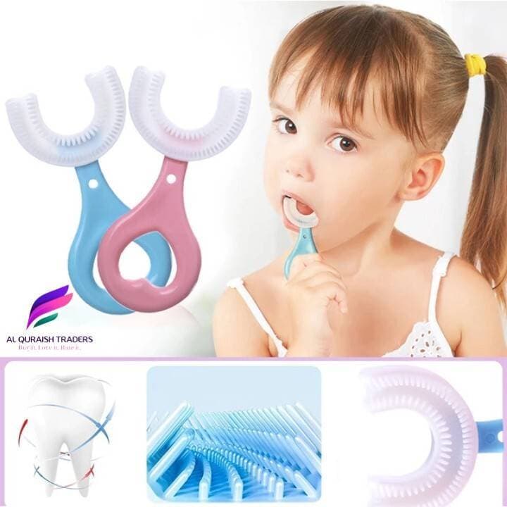 U Shape Silicon Toothbrush For Kids