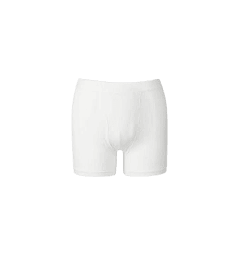White Cotton Boxer Underwear For Men