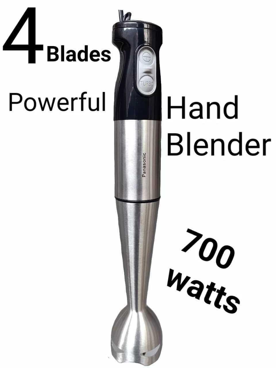 4 Blades  Heavy Duty Full Stainless Steel Body Hand Blender Stick Mixer