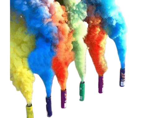 Pack Of 5 Color Smooke Bommb Overlays - Colorful Fog