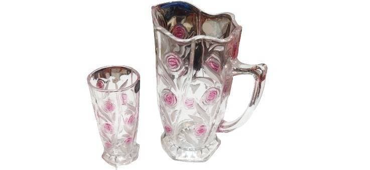 PrettyNeat Imported Iranai Jug & Glass Water Set