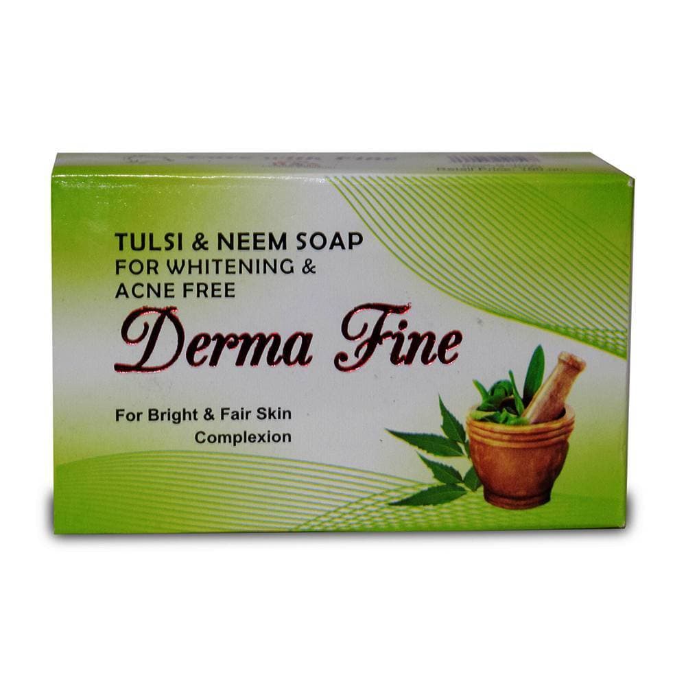 Derma Fine Skin Whitening Tulsi & Neem Soap - 1 Piece