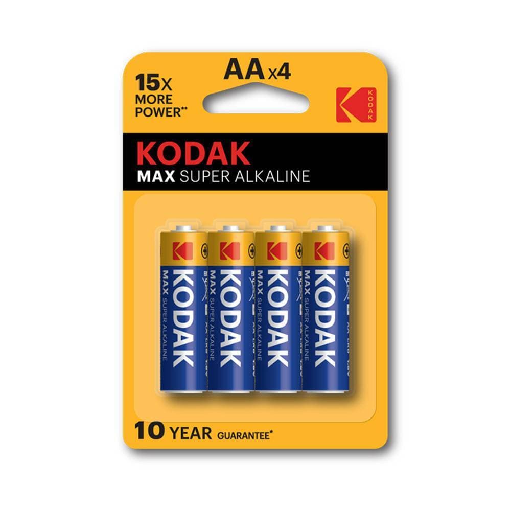 Kodak Max Super Alkaline Batteries - Pack of 4 Cell