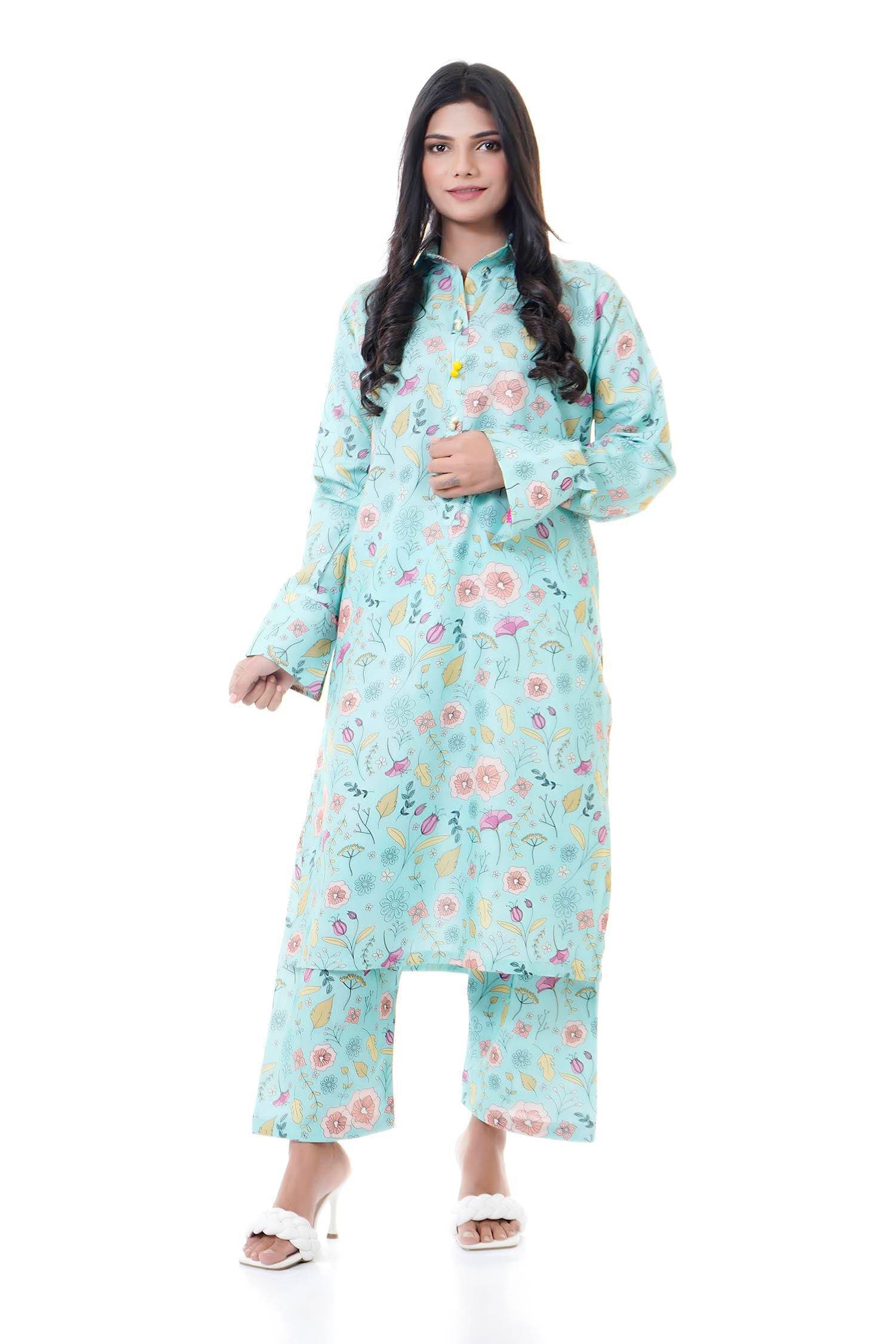 Summer Collection Digital Printed 2 Piece Lawn Suits - DCS-28