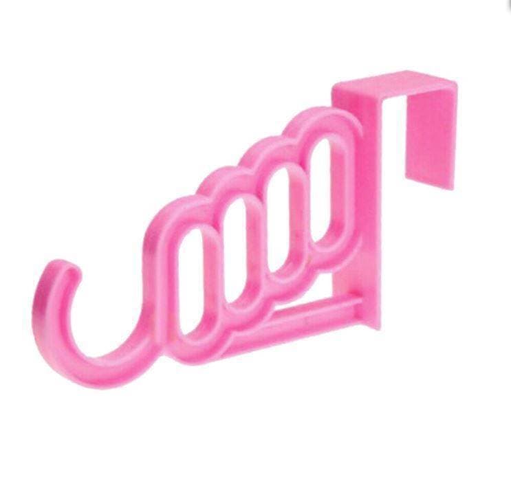 Multi-Functional 4-Hole Door Clothes Hook Wardrobe Organizer