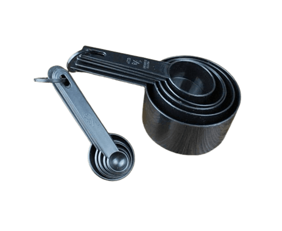 Pack of 10 - Measuring Cups & Spoons - Black