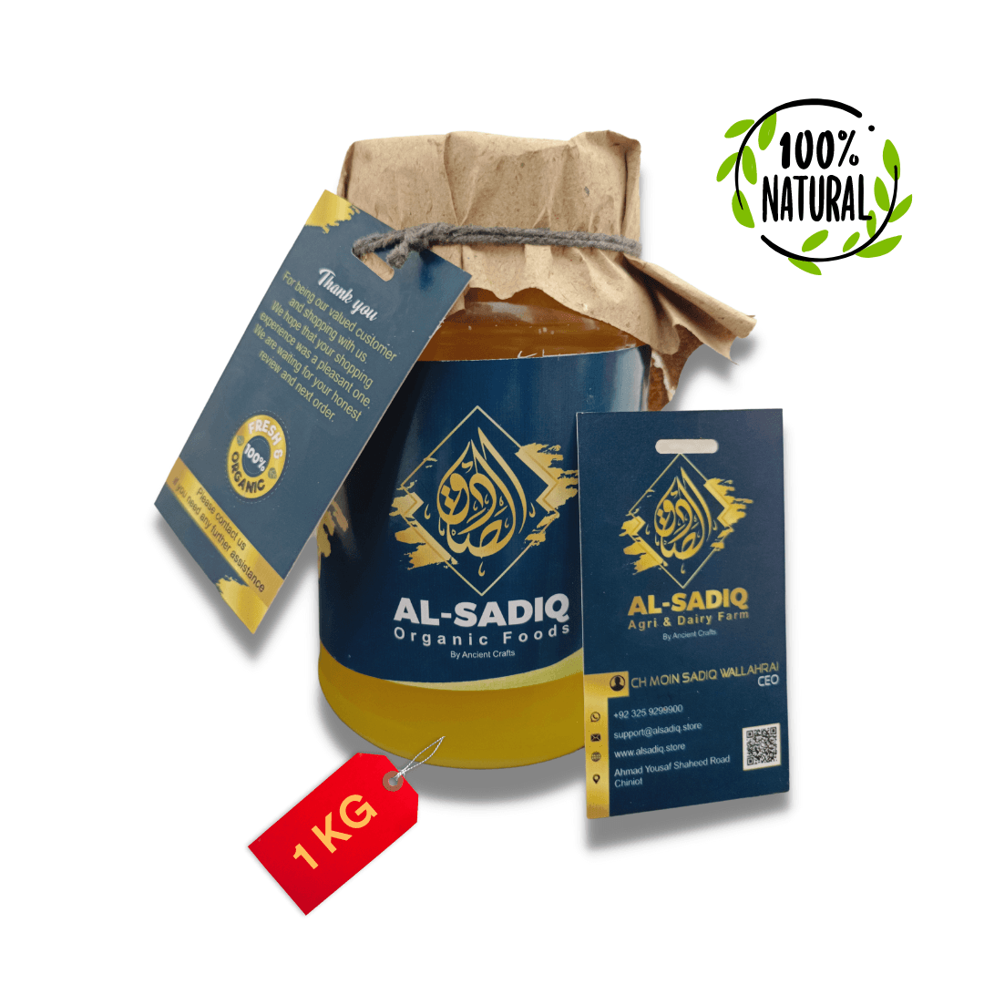 Al Sadiq Pure And Natural Desi Ghee - Pack of 1KG (Lahore Only)