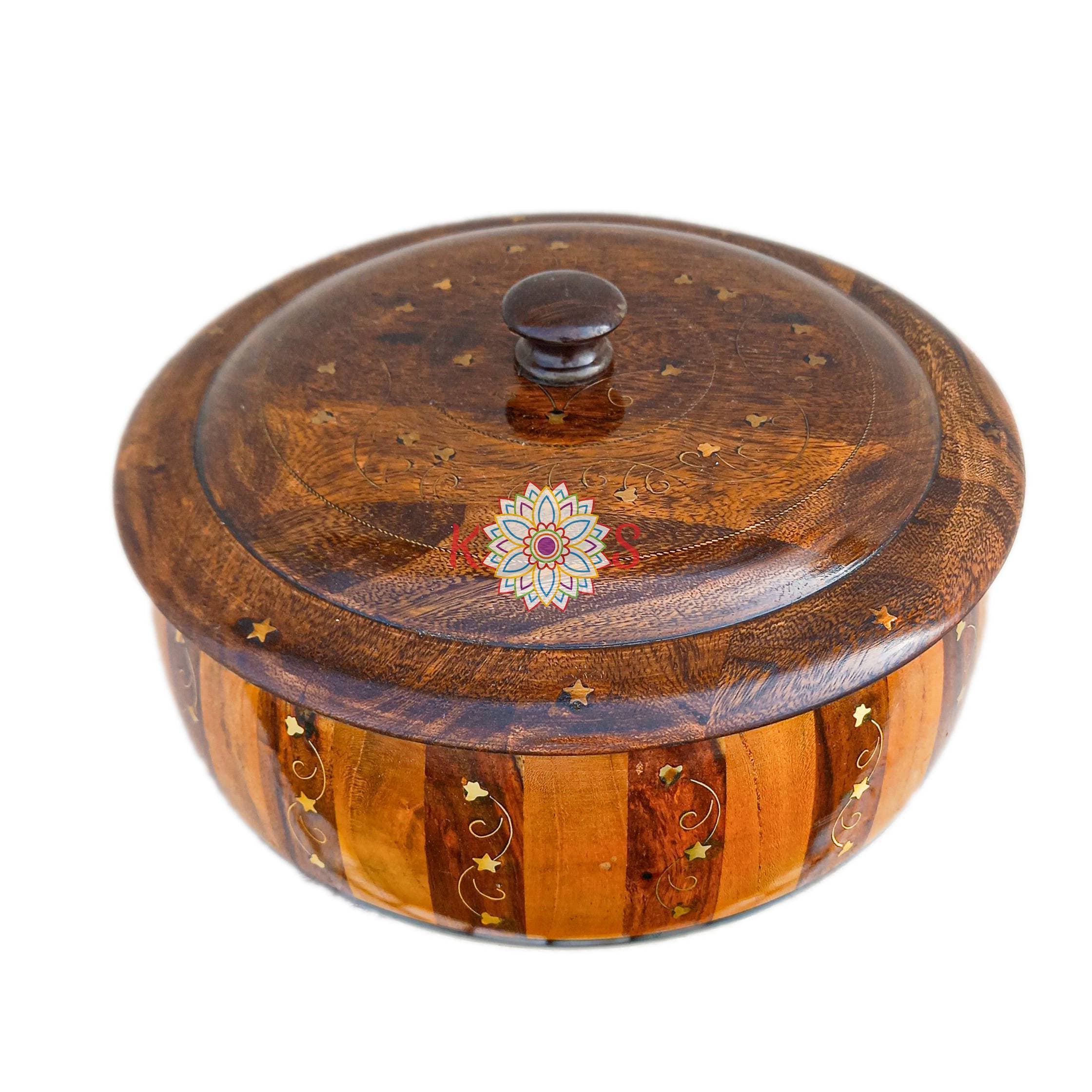 Hotpot With Brass Work Size 12 X 12
