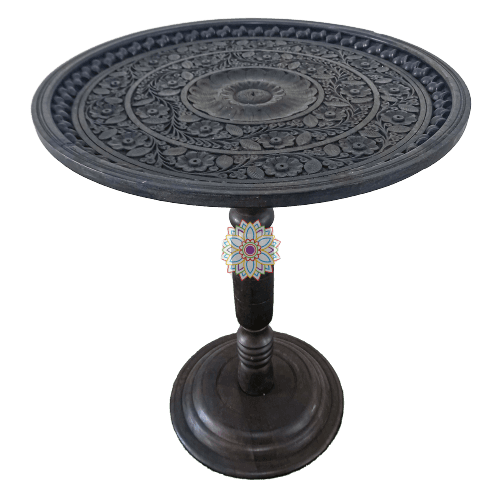 Round Coffee Table - Dark Brown