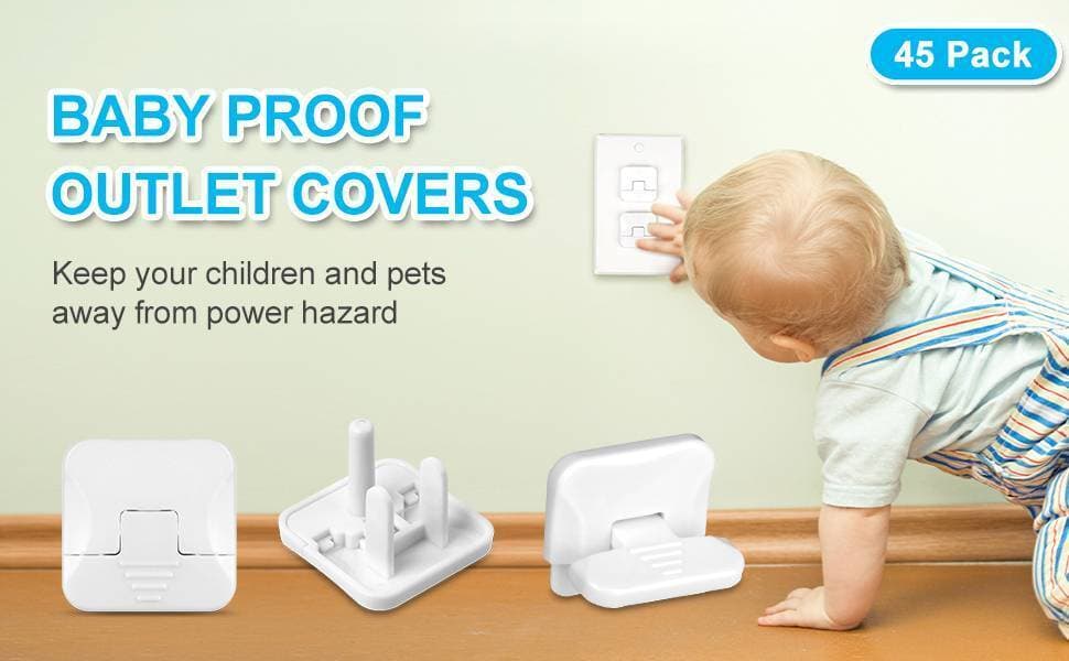 Safe-O-Kid – Baby Proofing Electrical Protector Socket Plug Cover Guards | Open Sockets Guard | Electric Plugs Cover  5 pieces set