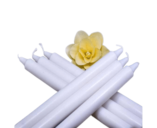 White Candles Household Lighting Candles - 6 Inch