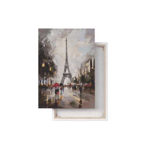 Eiffel Tower Canvas Painting Colorful for Home Decor 12x18 inch