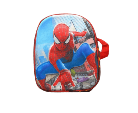 School Bags 3D Printed Spider Man (Class Nursery To Class 1)