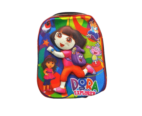School Bags 3D Printed Dora (Class Nursery To Class 1)