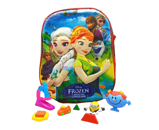 School Bags 3D Printed Frozen (Class Nursery To Class 1)
