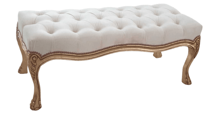 2 Seats Rosewood Settee Jasmine White - 1 Piece