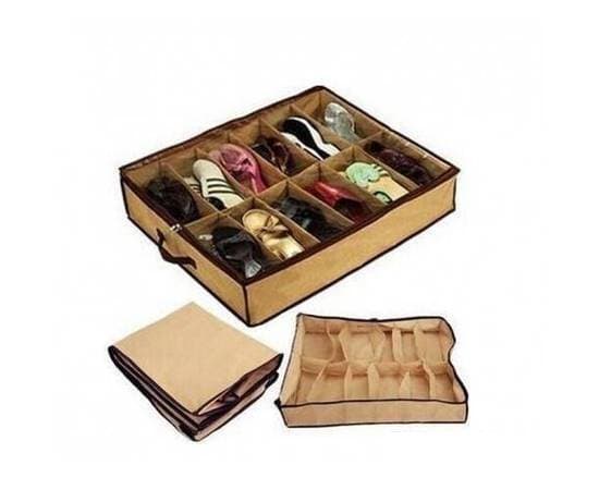 12 Shoes Under Bed Storage Rack Organizer Shoe Organizers