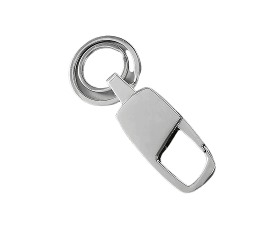 Metal Buckle Double Ring Key Chain