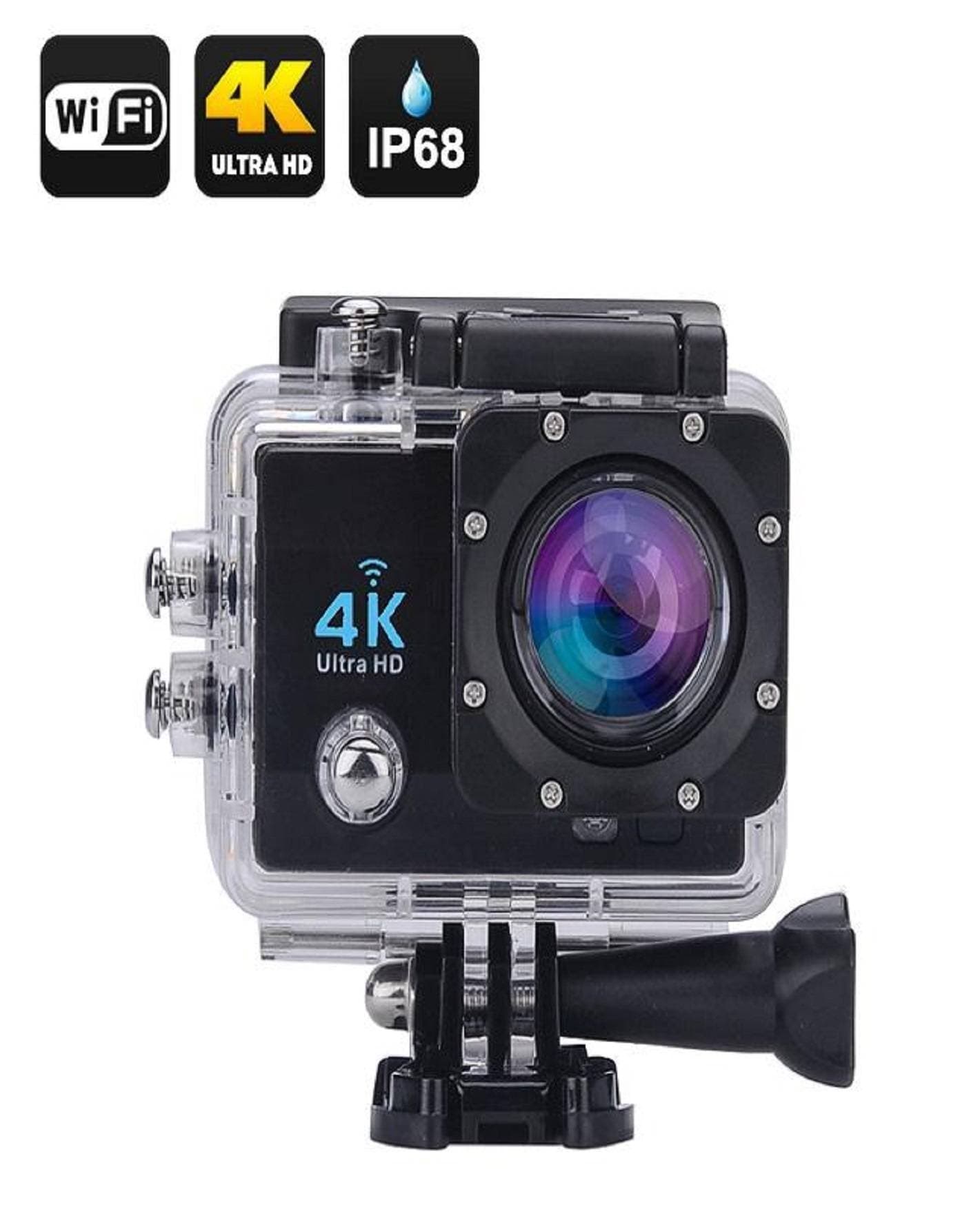 Action Sports Camera Wifi 4K - Black