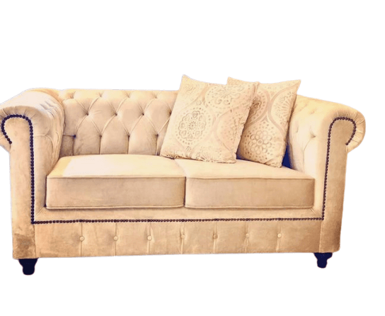 2 Seat Vintage Chesterfield Sofa - 1 Piece