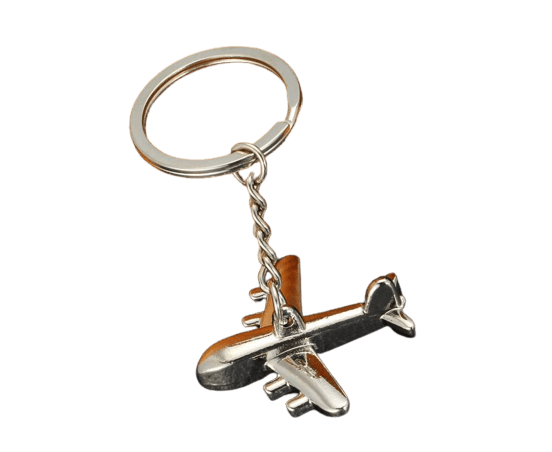 Creative Simulation Aircraft Metal Key Chain
