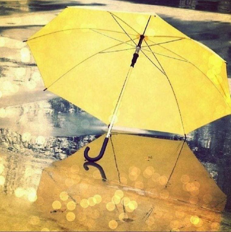 Golf Rain Umbrella 62 Inch - Yellow