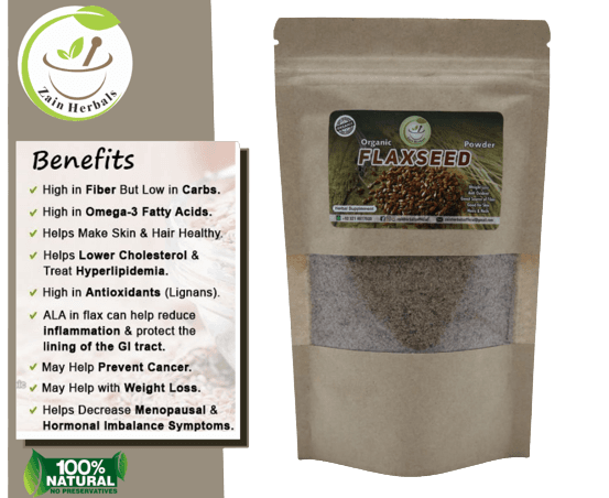 Zain Herbals Flax Seeds (Alsi) 100% Organic - 125gm