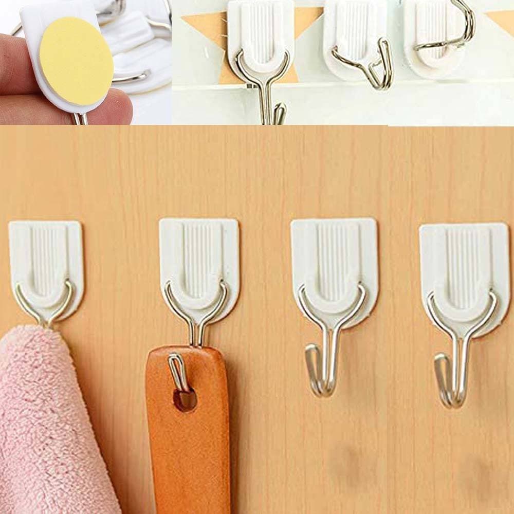 Large Brussels08 4Pcs Self Adhesive 10Kg Hanger Sticker Wall Hook
