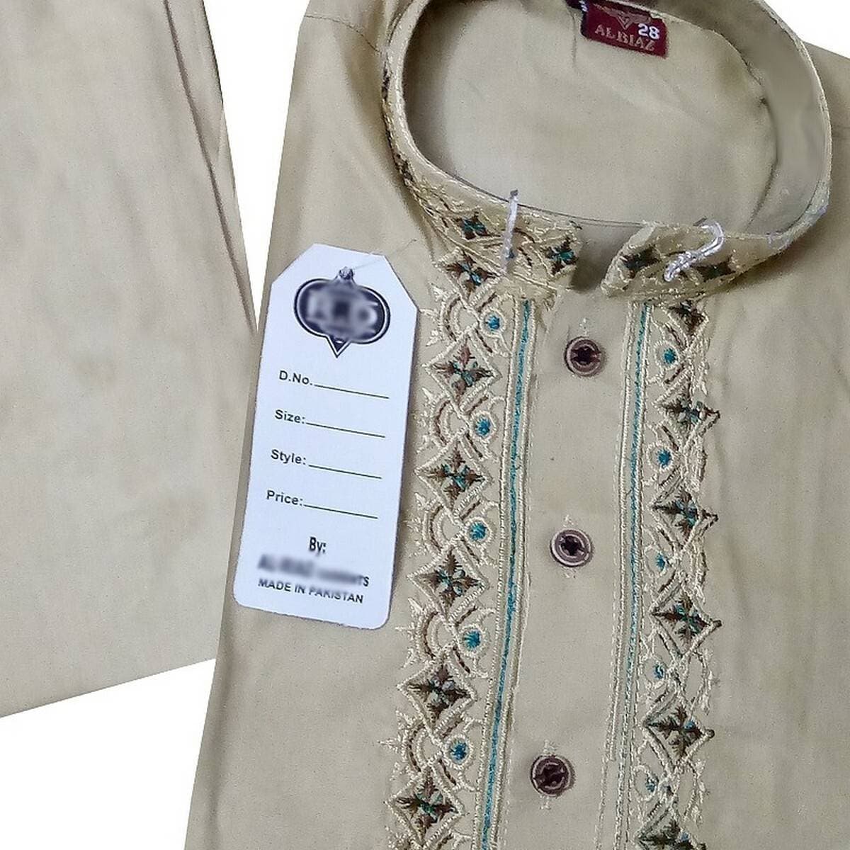 Boys Shalwar Kameez Suit Embroidered Age: 8-12 Yrs