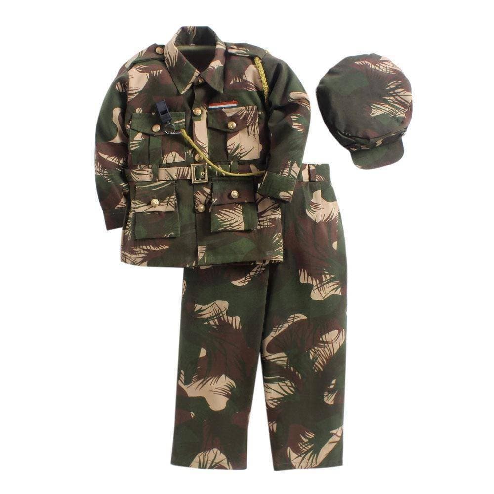Army Commando Uniform Dress Costume for Kids