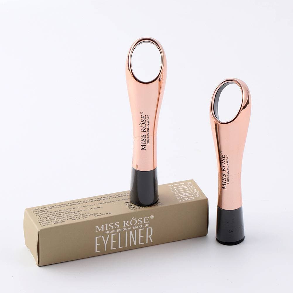 Miss Rose Fashion Liquid Eyeliner - Waterproof Eye Makeup - Anti-Sweat - Persistent Color - Long Lasting - Easy Glide - Smudge Proof - Cruelty Proof - Paraben Free - Non Flaking - 1 Piece