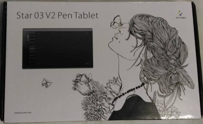 XP-PEN Star03 v2 Drawing Tablet 12 inch with 8 Hot Keys, Battery-free Graphic Tablet Pens 10x6 Work area for Art Design