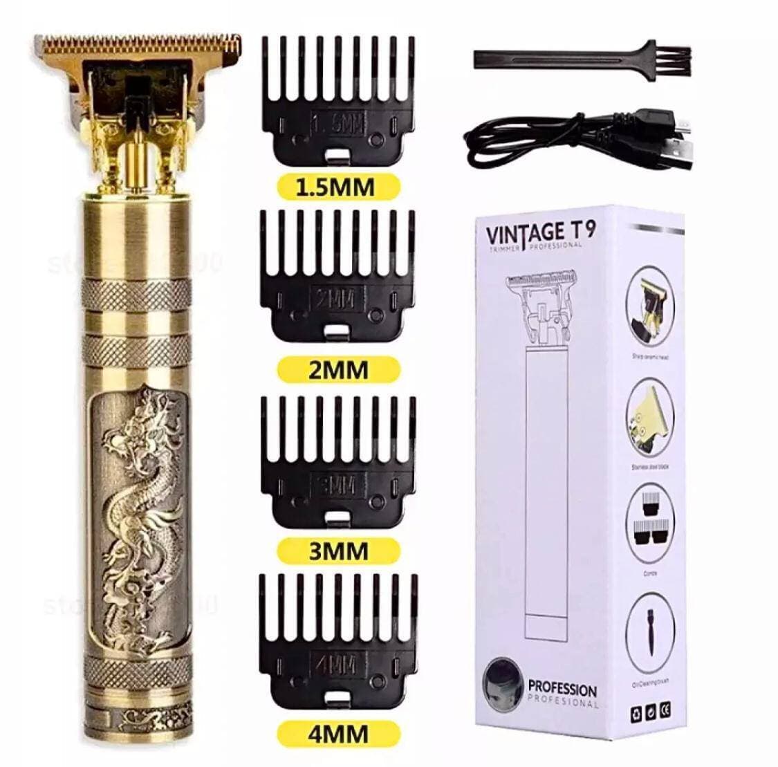 Professional Vintage Barber T9 Trimmer Kit For Men
