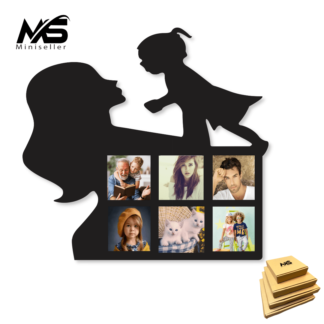 Large Size New Article for Mother's Love with Baby Wooden Photo Frame