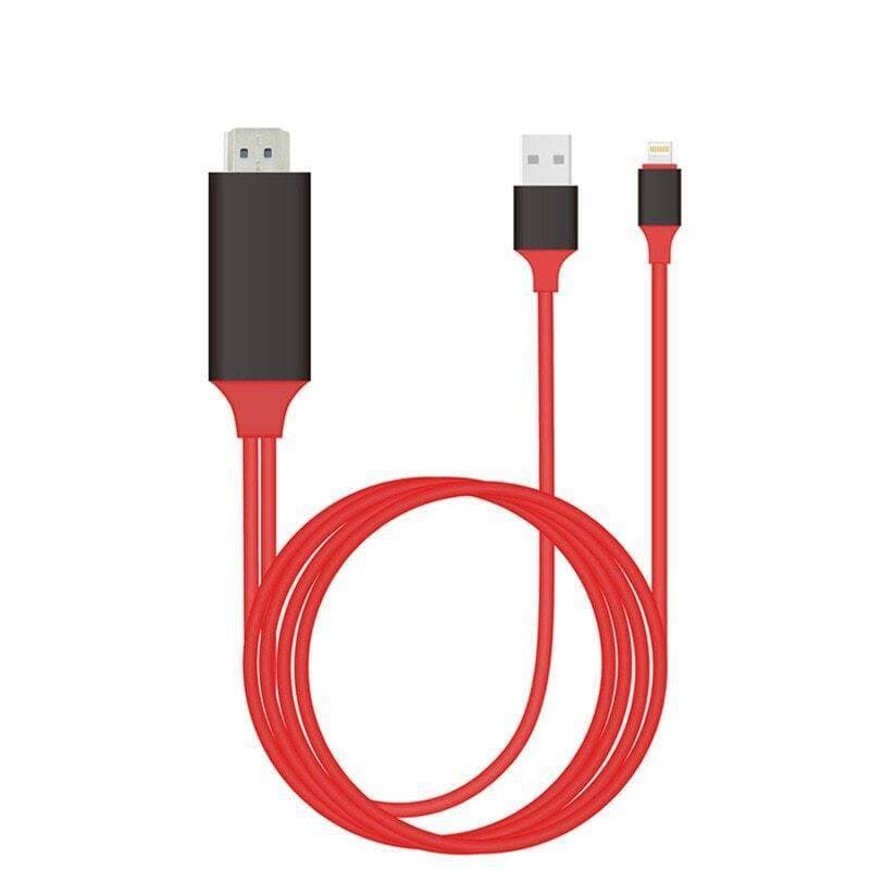 2M 8 Pin to HDMI Adapter Cable for iPhone 5 6 6S 7 7 Plus iphone X