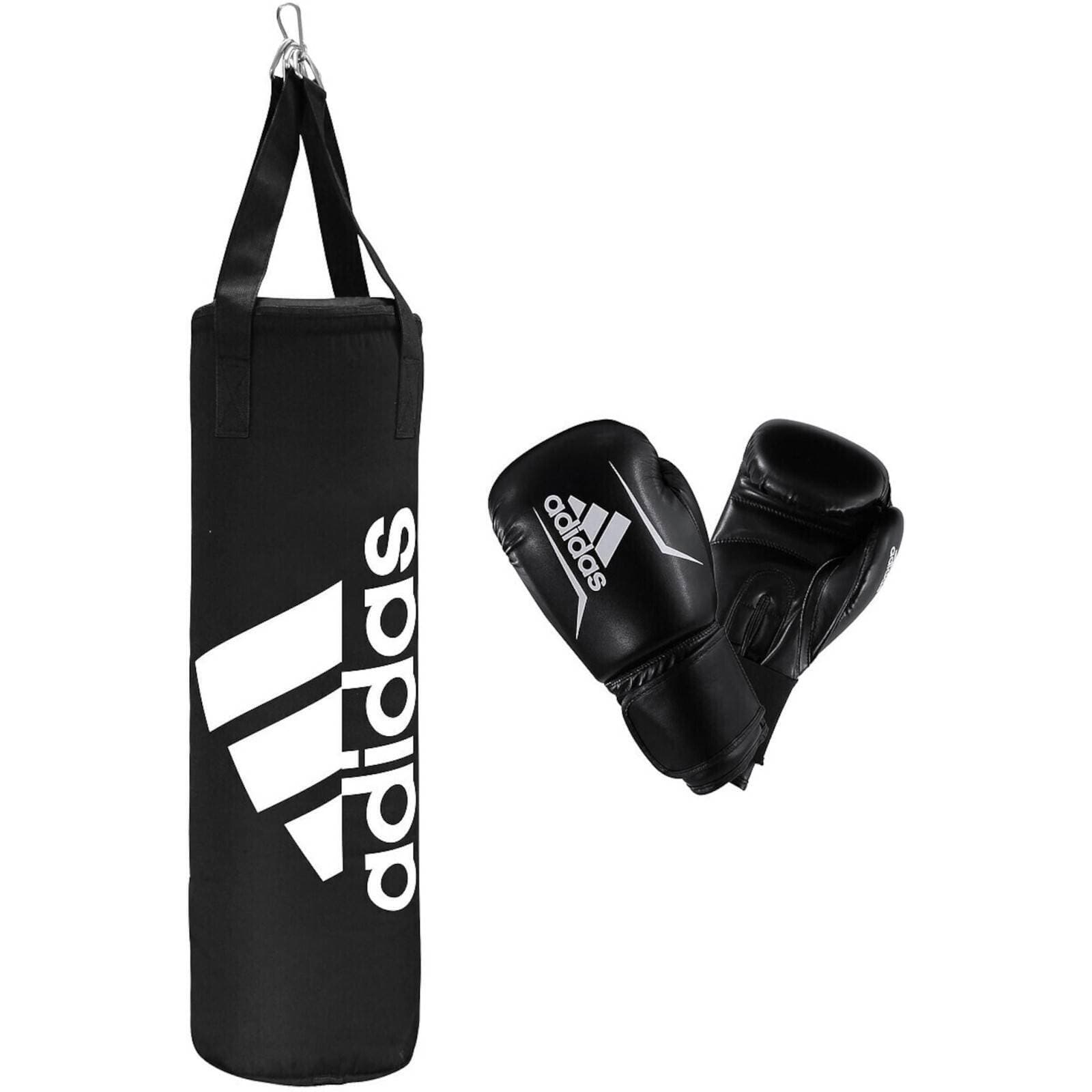 Boxing Punch Bag With Boxing Gloves Black