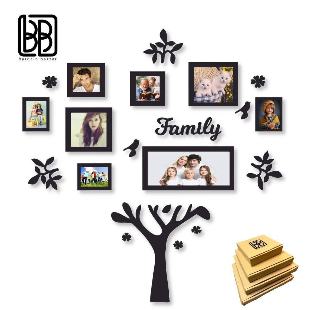Picture Frame 3D 24 Inch Wooden Watch Diy Design Decoration Home