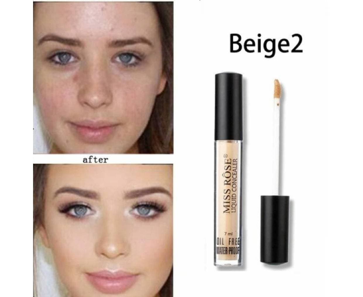Miss Rose Liquid Concealer Beige 2 - 7ML